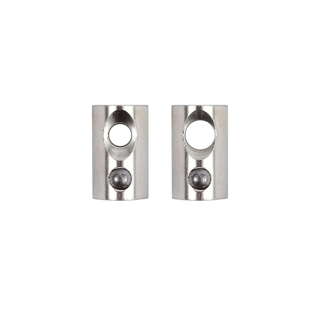 100x Nutensteine Nut8 M6 mit Zentrierung Kugel, EYPINS Nutensteine T-Nut Schrauben Gewinde mit Steg