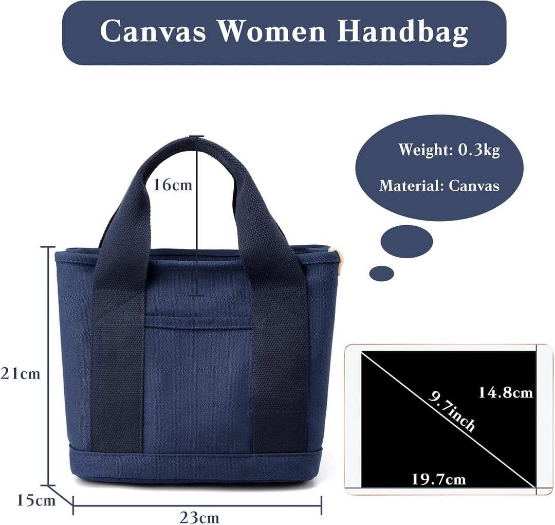 CORIOS Damen Handtasche Canvas Tragetasche Casual Henkeltasche Tote Beutel Multifunktionale Henkelta