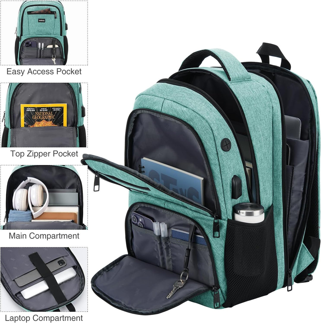 kadilong Unisex Rucksack Herren Damen,Schulrucksack Jungen Teenager Schultasche für Student Uni Stud