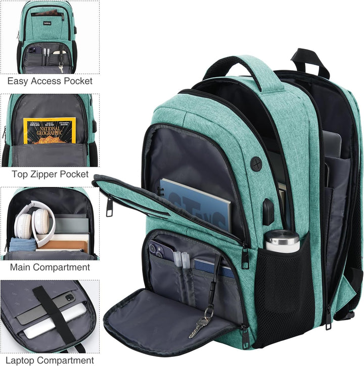 kadilong Unisex Rucksack Herren Damen,Schulrucksack Jungen Teenager Schultasche für Student Uni Stud