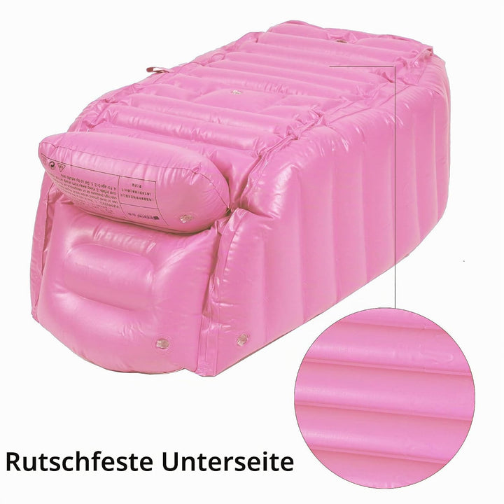 Aufblasbare Badewanne Baby Babybadewanne Babywanne Aufblasbar mit Luftpumpe und Duschhaube für Baby,