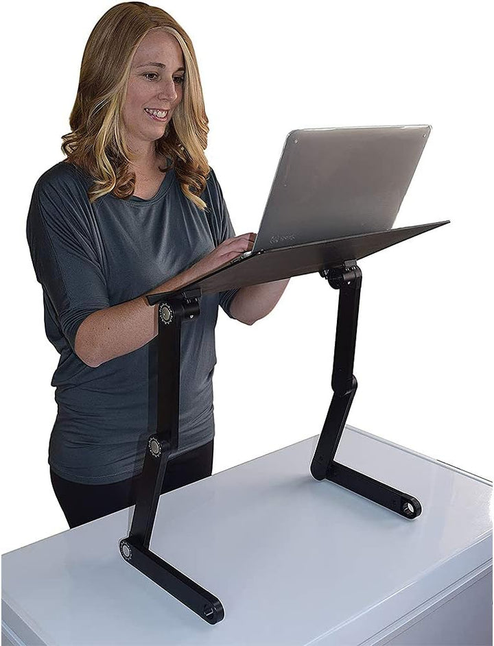 OHMG Laptop-Ständer, faltbar, für Laptop, Bett, Tablett, Leseständer, neigbar, für Sofa, Buch, Zeits