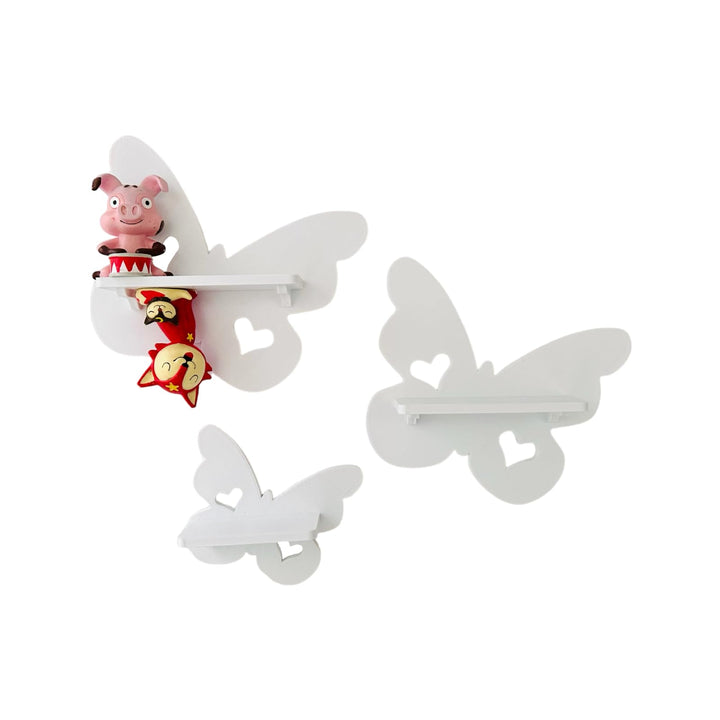 3er Schmetterlings-Set Weiss passend/Kompatibel für die Toniebox Toniefiguren