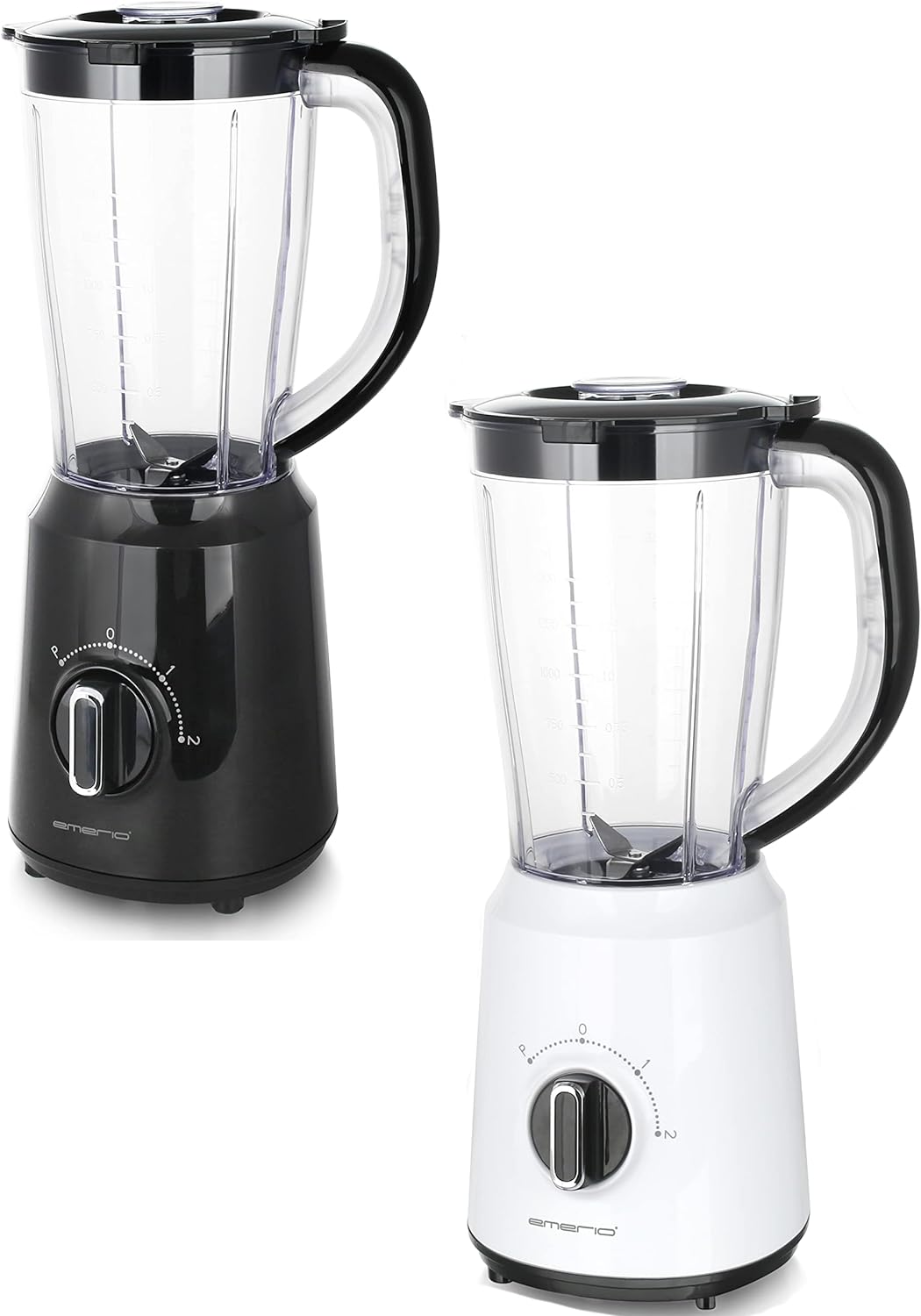 Emerio Standmixer BPA frei Crush Ice Funktion 1.5l Behälter 2 Geschwindigkeiten + Pulse Funktion Mes