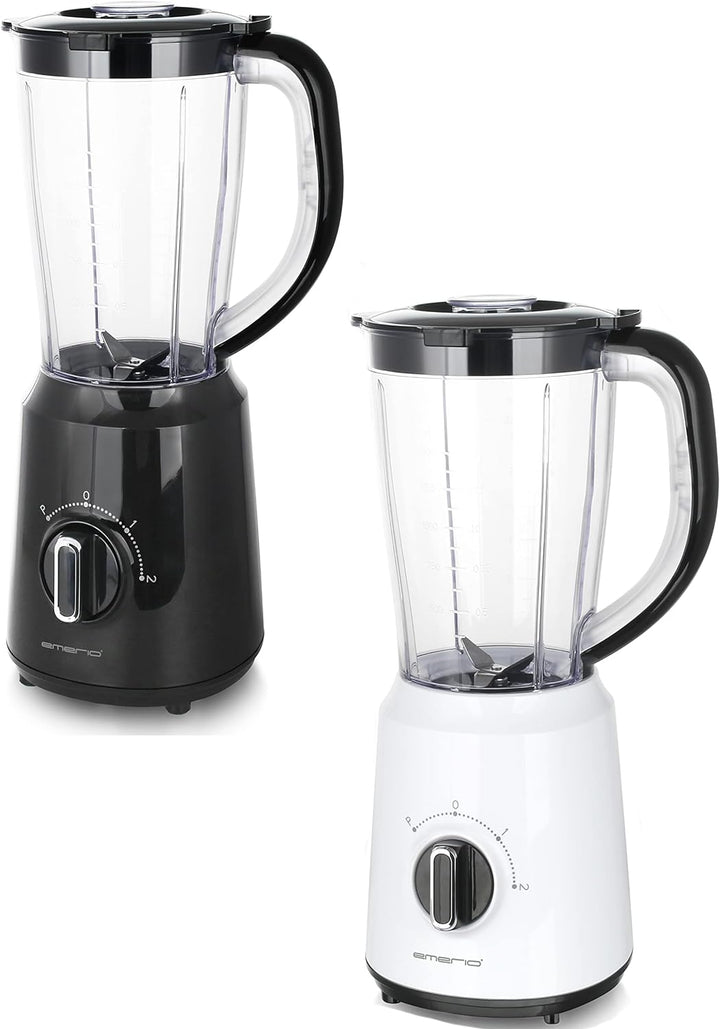 Emerio Standmixer BPA frei Crush Ice Funktion 1.5l Behälter 2 Geschwindigkeiten + Pulse Funktion Mes