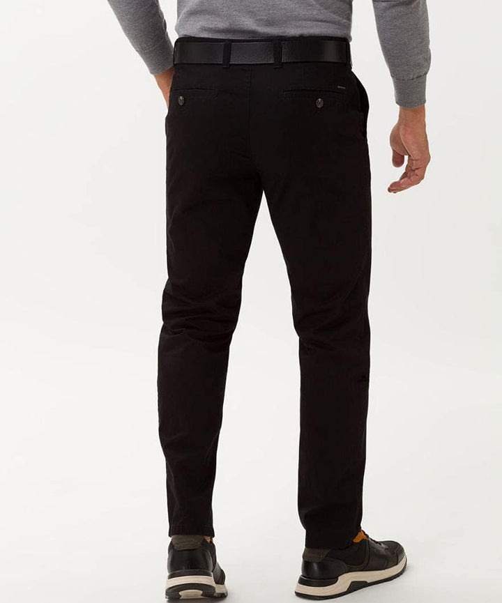 EUREX Herren Hose Jim Luxury Cotton Chino 33W / 30L Perma Black, 33W / 30L Perma Black