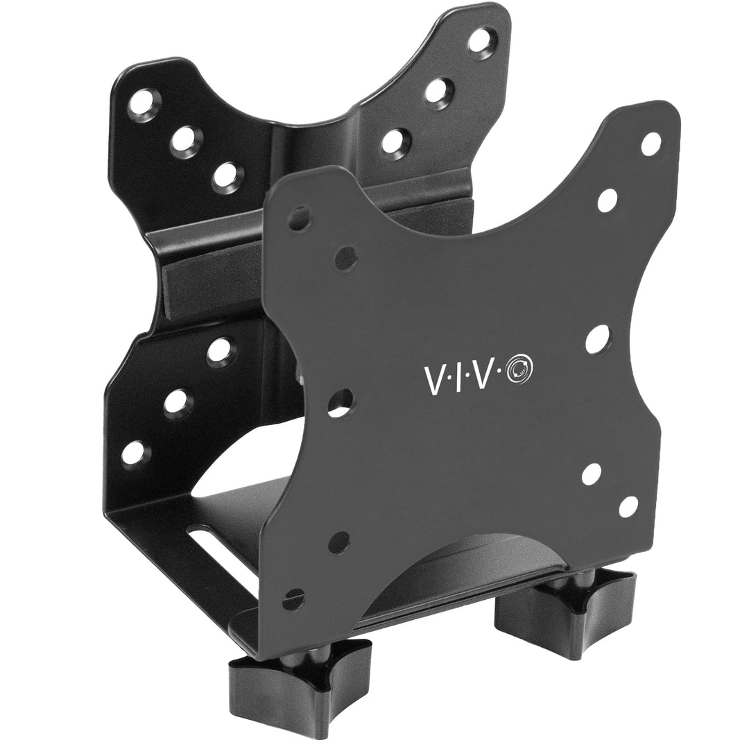 VIVO Verstellbare Thin Client Mini-PC-Halterung, CPU-VESA-Untertisch- und Monitorarm, Computerhalter