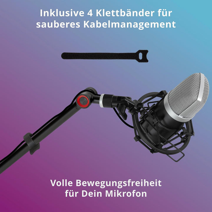 Pronomic MA-161 BK Mikrofonarm Stativ, Material: Aluminium, Stahl