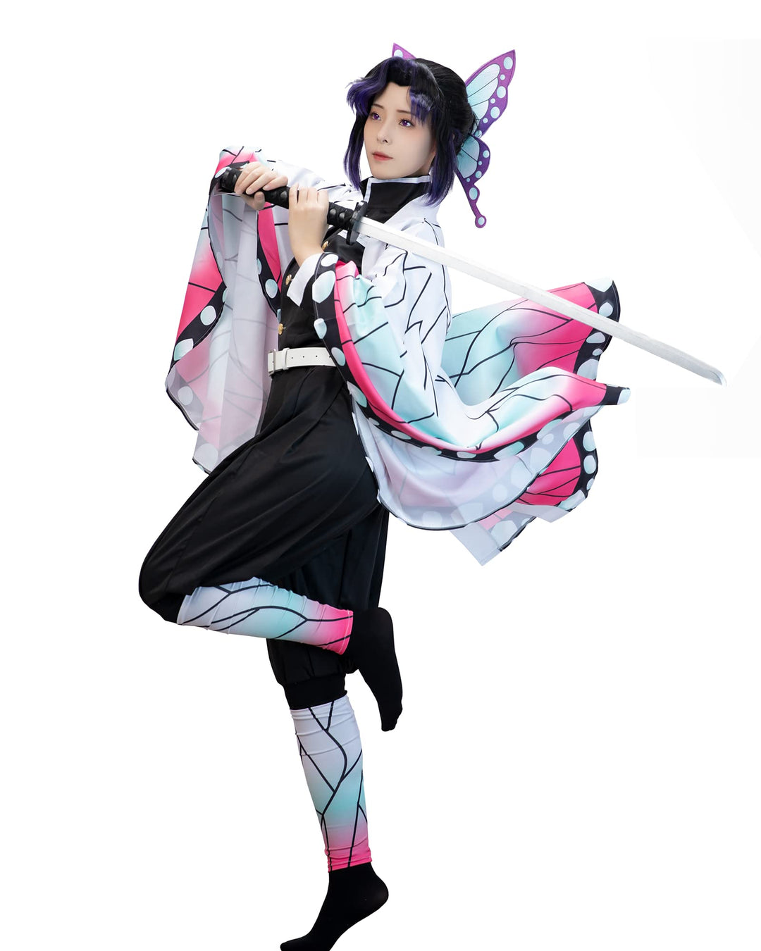 FCCAM Agatsuma Zenitsu Cosplay Kimono Vollständiger Satz Anime Zenitsu Cosplay Kostüm Erwachsene Wei