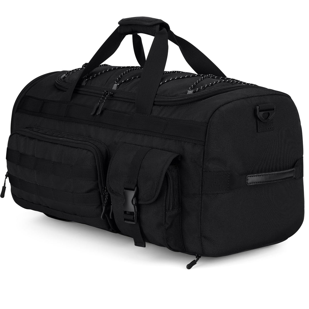 Gonex 45L Sporttasche & Reisetasche Herren, 3-in-1 Tragbar Taktische Trainingstasche mit Schuhfach –