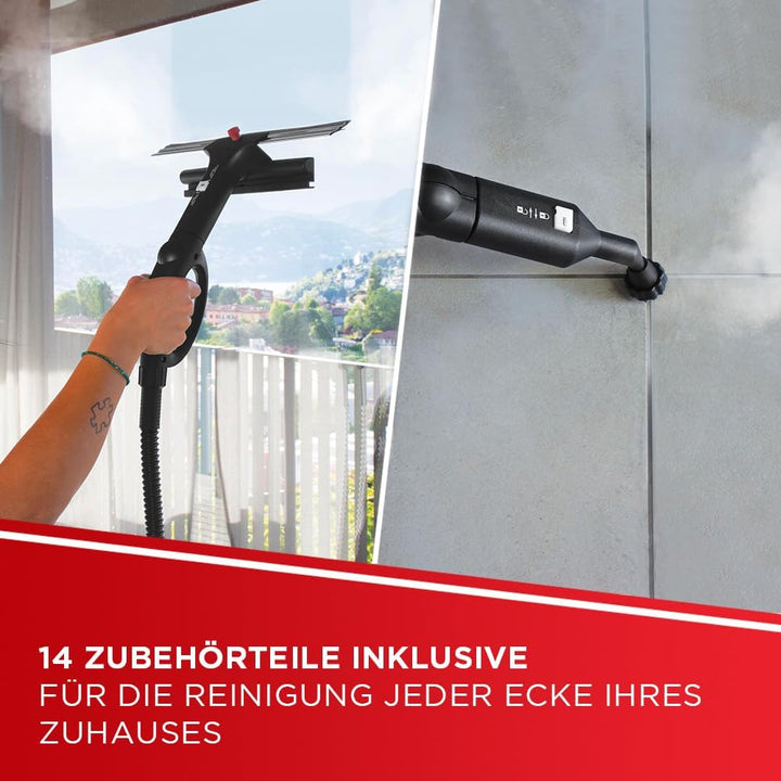 Polti Vaporetto PRO 95 Flexi Dampfreinigungsgerät mit 5 BAR, Wassertankkapazität 1.3 L und Turbo Fun