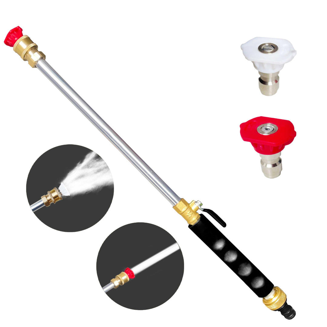 Jet Nozzle Power Washer für Gartenschlauch, enthält 2 Hochdruckdüsen und Schnellanschlüsse Jet High