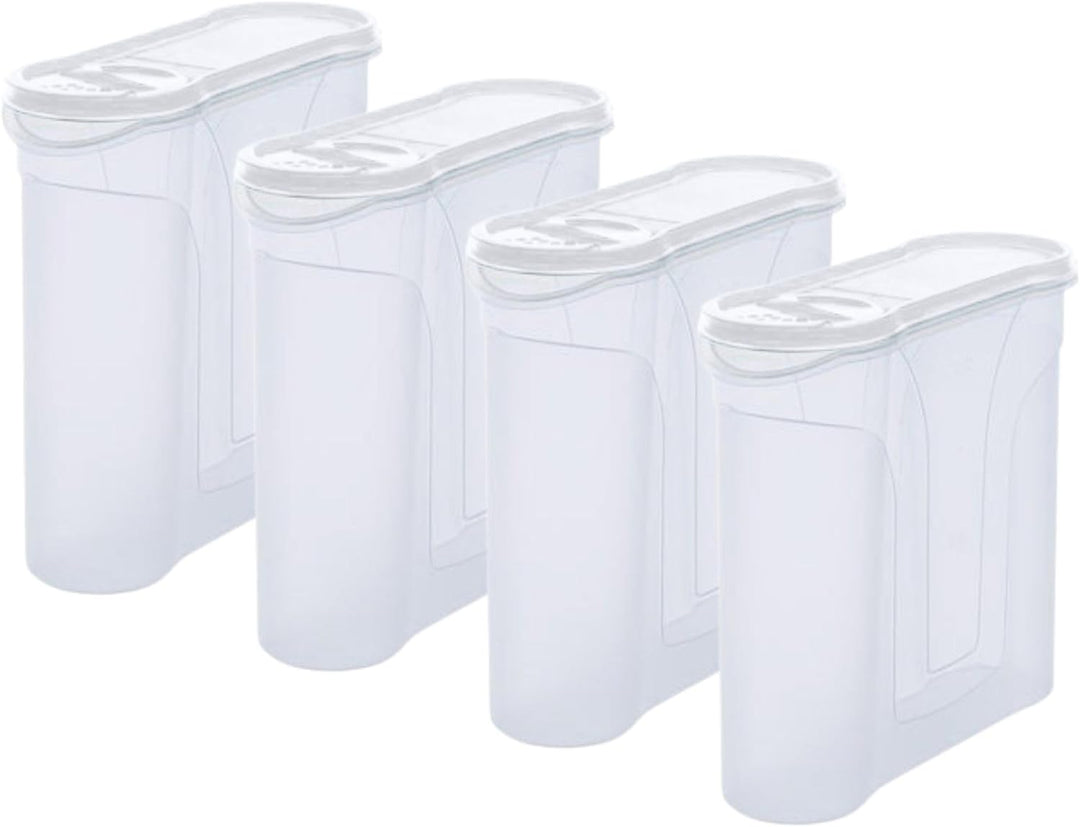 Novaliv Schüttdosen 4 STÜCK Vorratsdose zum Streuen 2,4 Liter - Masse (LxBxH): 22 x 21 x 8,5 cm - Do