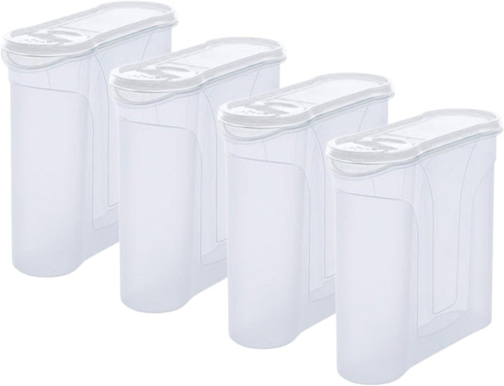Novaliv Schüttdosen 4 STÜCK Vorratsdose zum Streuen 2,4 Liter - Masse (LxBxH): 22 x 21 x 8,5 cm - Do