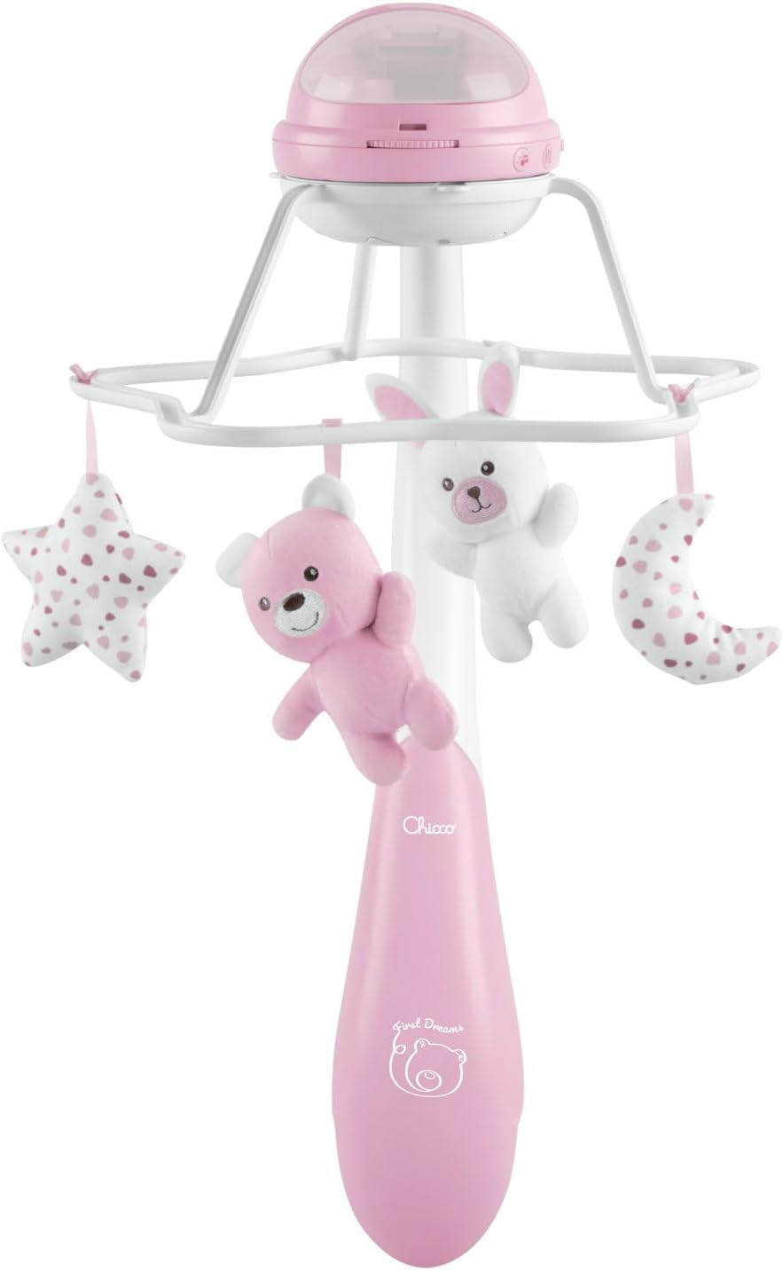 CHICCO First Dreams Rainbow Musical Karussell, 3in1 Neugeborenen Karussell mit beruhigenden Melodien