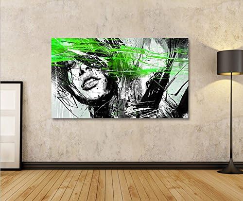 islandburner Bild Bilder auf Leinwand Street Art Neon 1p XXL Poster Leinwandbild Wandbild Dekoartike