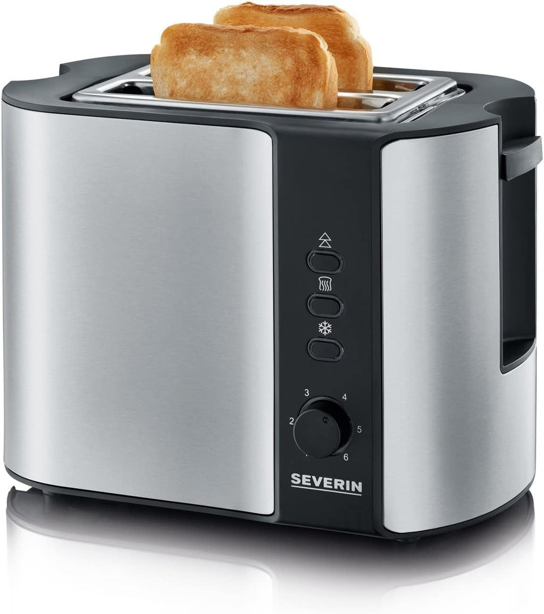 SEVERIN Automatik-Toaster, Toaster mit Brötchenaufsatz, hochwertiger Edelstahl Toaster zum Toasten,