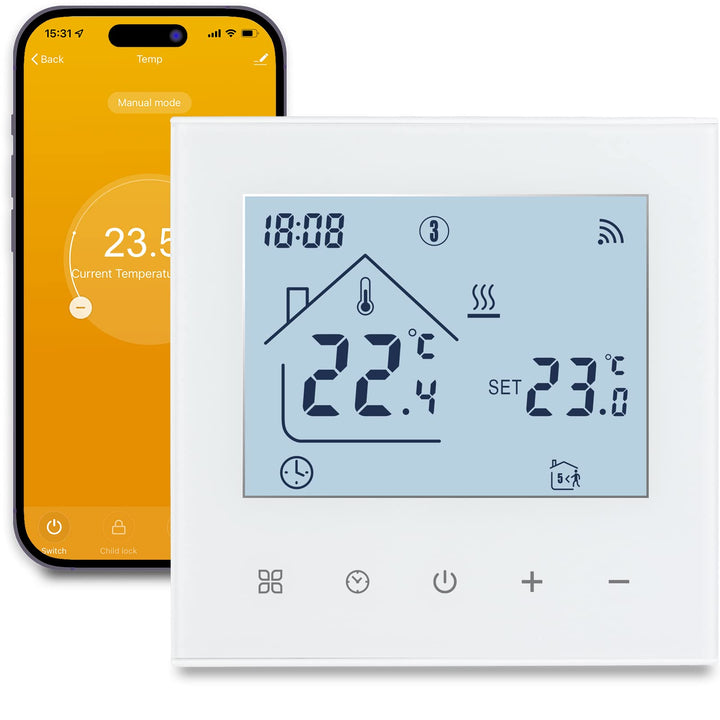 Beok Thermostat Heizung Smart WLAN Thermostate Für Kesselheizung Programmierbarer Raumthermostat Fus