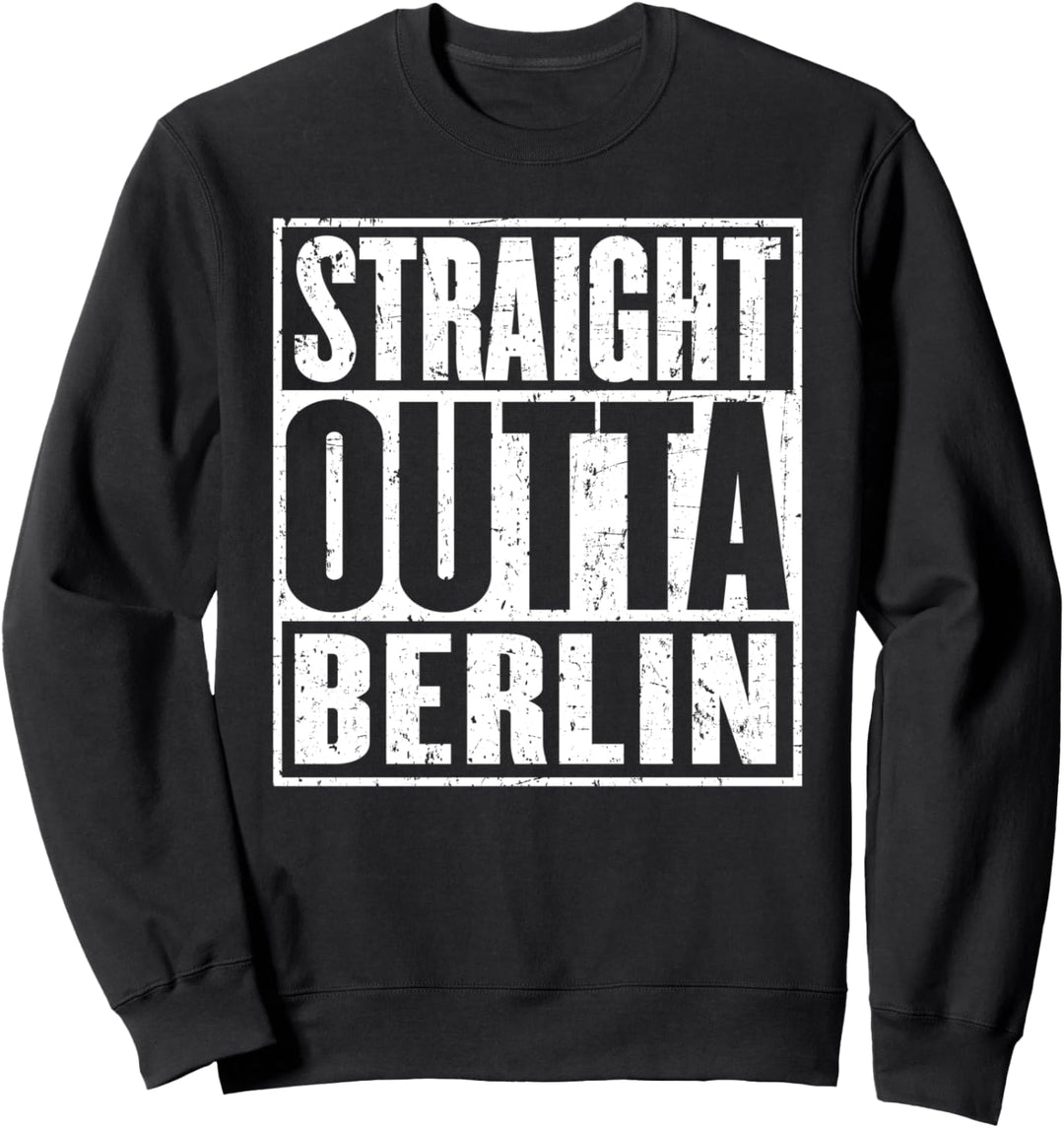 Gerade Outta Berlin Vintage Used-Look Sweatshirt