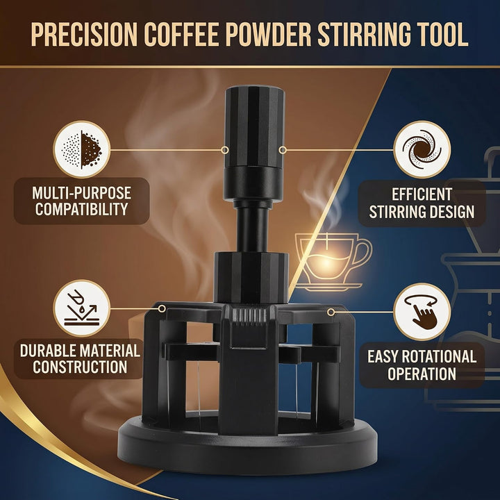 WDT Tool, Rührer-Verteilungswerkzeug, Verstellbare Nadelhöhe, Aluminiumlegierung, Edelstahl, Kaffeev