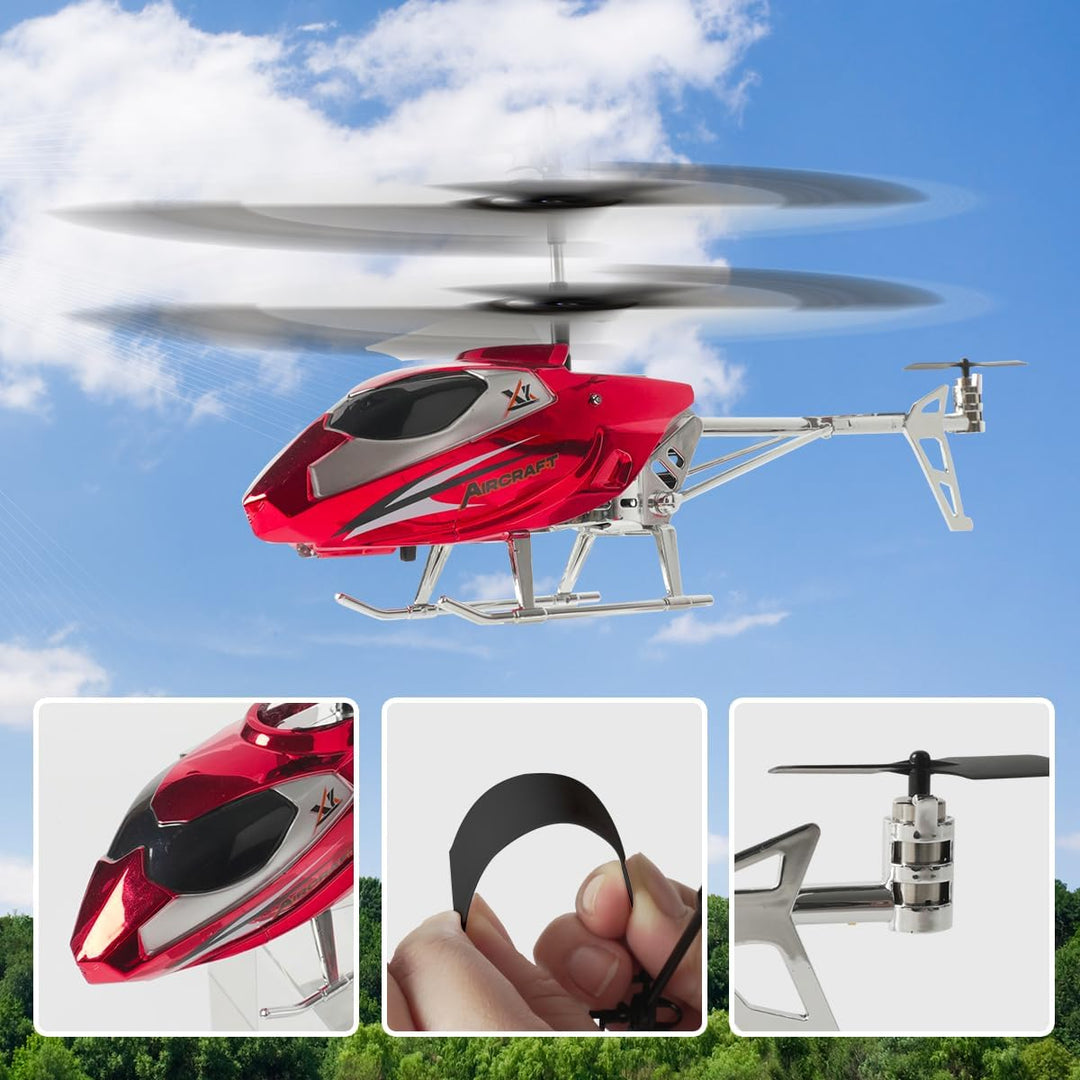 VATOS RC-Hubschrauber für Jungen, 2.4G Ferngesteuerter Hubschrauber mit LED-Licht für Kinder ab 12 J