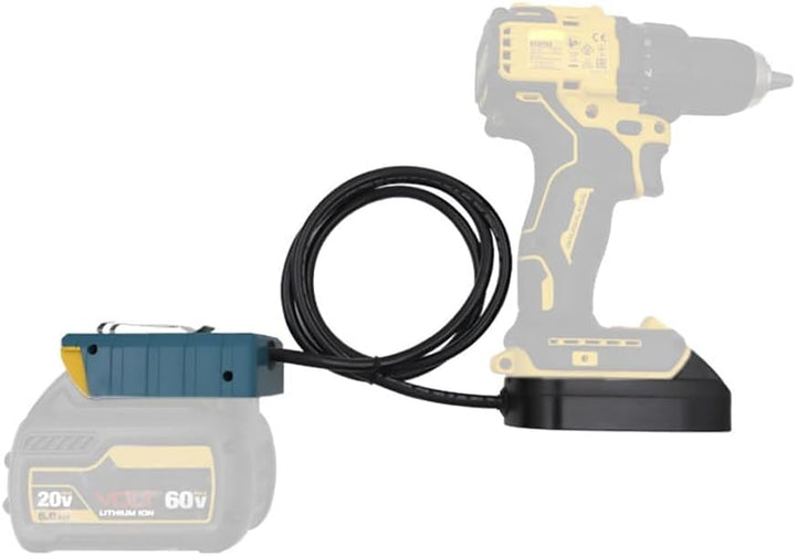Namvo Akkuhalter für Dewalt 18/20 V tragbares Akku-Verlängerungskabel, Gewichtsreduzierer für Elektr