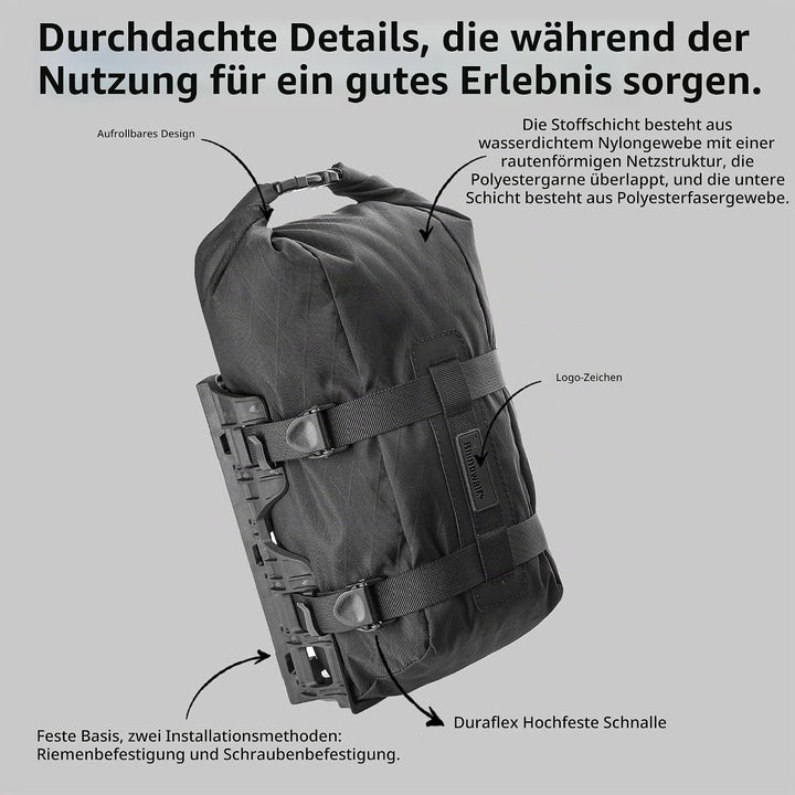 Rhinowalk Fahrrad-Vordergabeltasche, wasserdichte Fahrrad-Gepäcktasche, Satteltasche, Gabeltasche, G