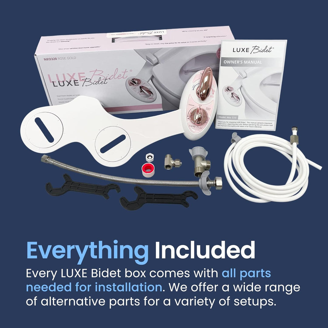 Luxe Bidet BidetNeo320rg Bidet-Aufsatz, Rose Gold, Rose Gold