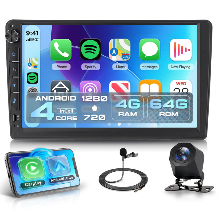 Rimoody 4G+64G Android Autoradio für VW Touareg 2003-2010 Wireless Carplay Android Auto, 9 Zoll Ince