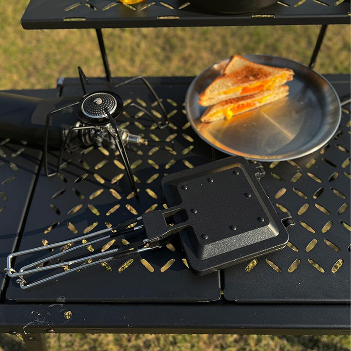 Multifunktionaler Sandwichmaker, faltbar, tragbar, antihaftbeschichtet, Frühstücksform, Presspfanne,