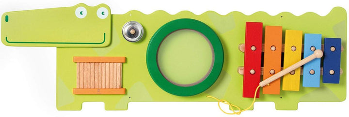 Bartl I'm Toy 100394 Wandspiel Krokodil Motorikspiel für Kinderzimmer, Wartezimmer, Kinderkrippe, Kr