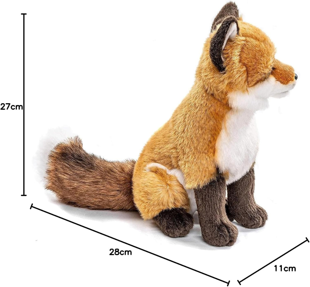 Uni-Toys - Rotfuchs klassisch - 27 cm (Höhe) - Plüsch-Fuchs, Waldtier - Plüschtier, Kuscheltier Sing