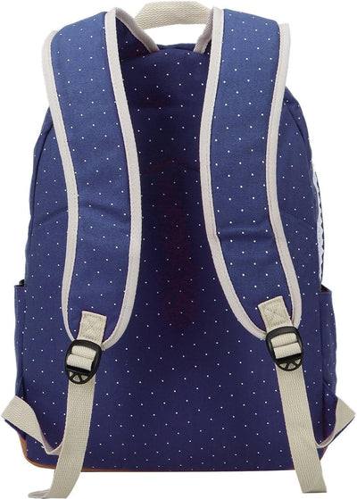 Fashion Mädchen Schulrucksack Damen Canvas Rucksack Teenager Baumwollstoff Schultasche Outdoor Freiz