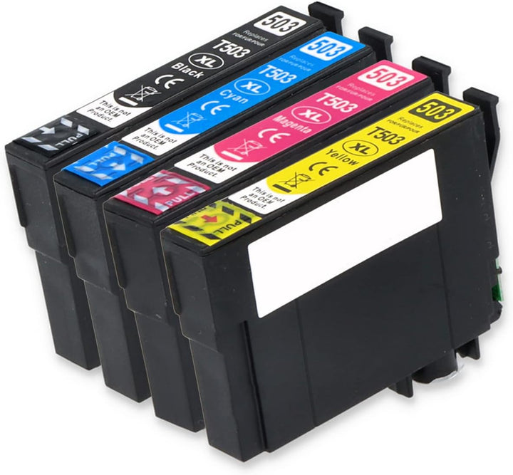 Mipuu 4 Tinten kompatibel mit Epson 503XL für Espon Expression Home XP-5200 XP-5205 Workforce WF-296