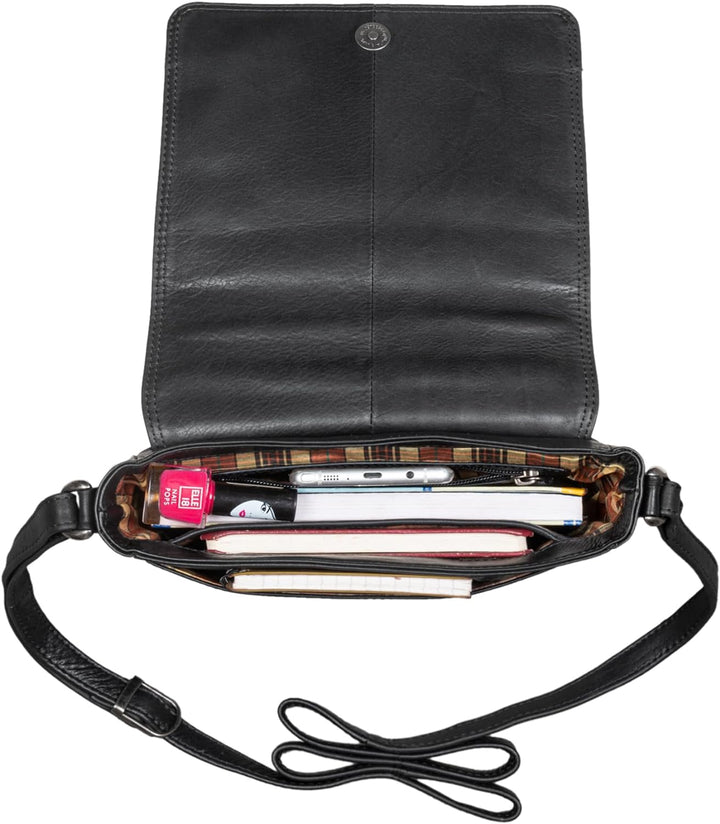 STILORD 'Edith' Lederhandtasche Damen Echtleder Klein Leder Handtasche Schultertasche Umhängetasche