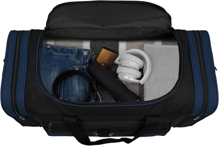 Sporttasche, Reisetasche und Fitnesstasche für Damen und Herren- Tainingstasche, Gym Bag (Blau, L 55