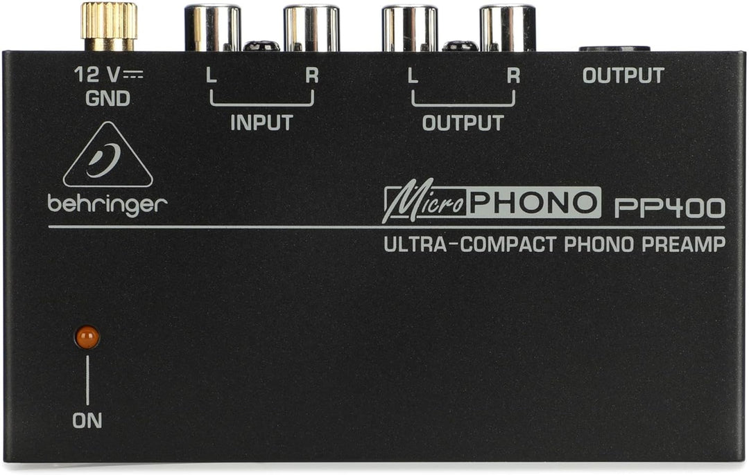 Behringer MICROPHONO PP400 Ultrakompakter Phono-Vorverstärker Single, Single