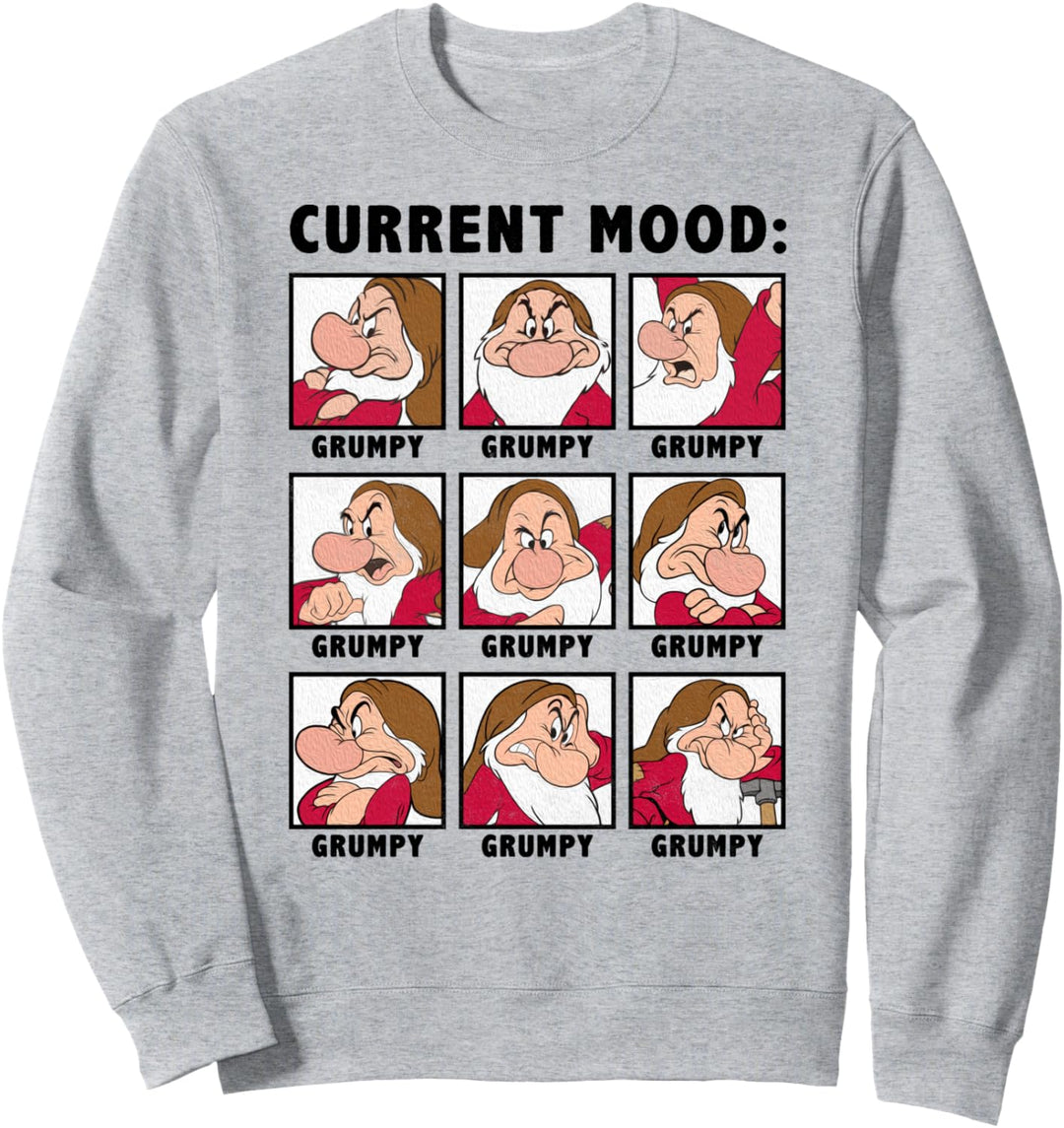 Disney Schneewittchen Grumpy Aktuelle Stimmung Paneel Sweatshirt