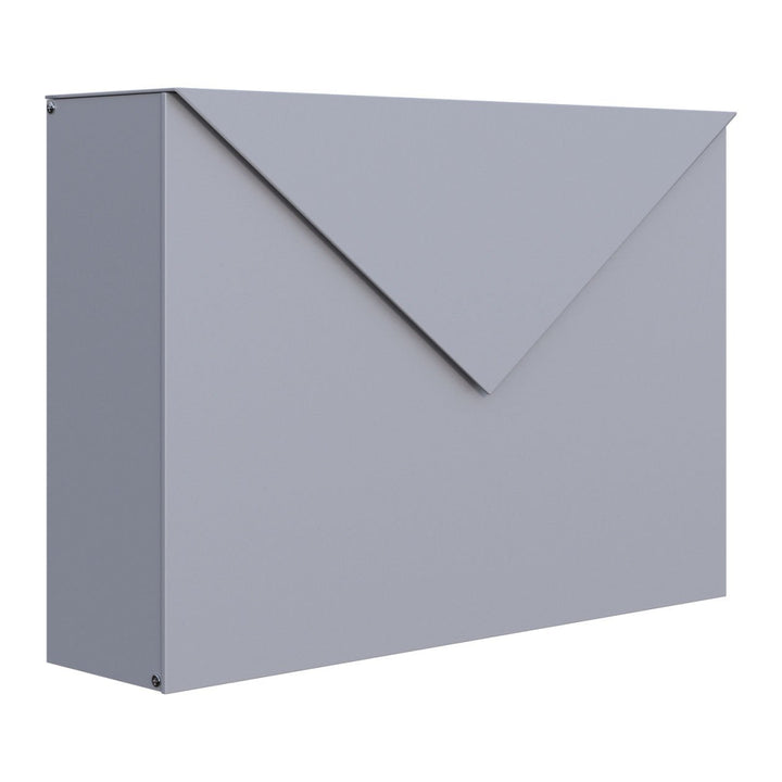 Briefkasten Design Wandbriefkasten Letter Grau Metallic - Bravios