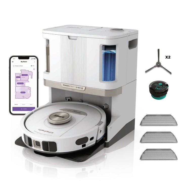 Shark PowerDetect 2-in-1-Saug- & Wischroboter, NeverTouch Pro 60 Tage, Selbst-Entleerung, Befüllung