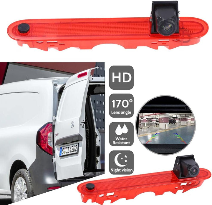 【4.3'' Rückspiegel Monitor + Rückfahrkamera Transpoter】HD Rückfahrkamera Set für Renault Kangoo II 2