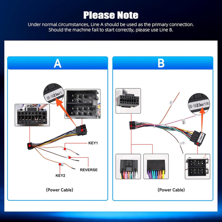 CAMECHO 4G+64G Android 15 Wireless Carplay Autoradio für Mercedes-Benz Smart Fortwo 451 2005-2010 mi