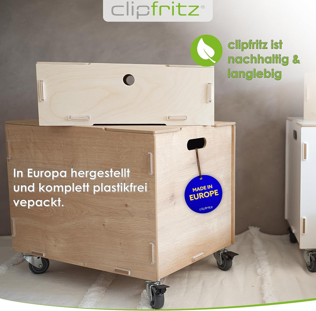 Peronalisierbare Aufbewahrungsbox mit Einhorn Kinder-Motiv (33x45,5x34,5cm + 6cm Räder-Höhe) Aufbewa