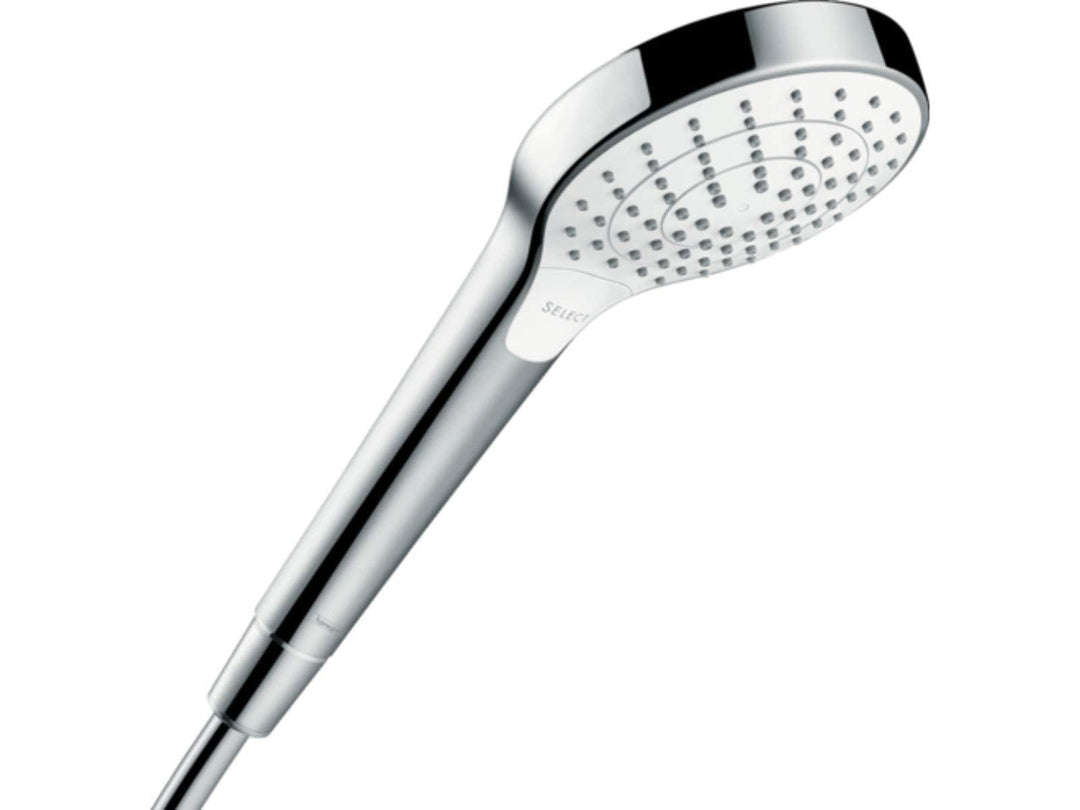 hansgrohe Duschkopf Croma Select S, Duschbrause wassersparend, 3 Strahlarten, Antikalk-Funktion, Wei