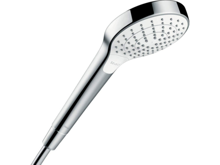 hansgrohe Duschkopf Croma Select S, Duschbrause wassersparend, 3 Strahlarten, Antikalk-Funktion, Wei