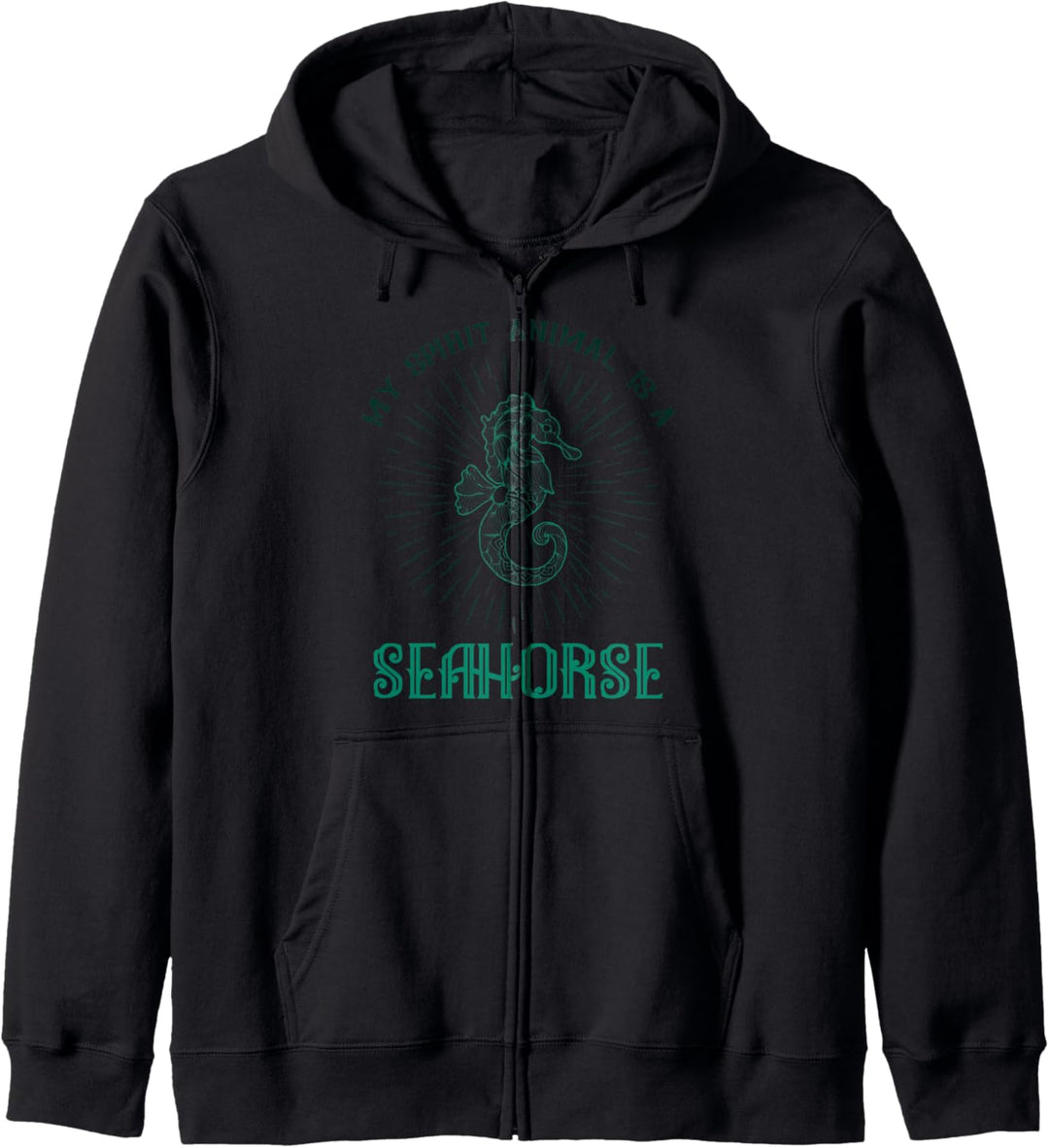 Mein Geisttier ist ein Seepferdchen Kapuzenjacke