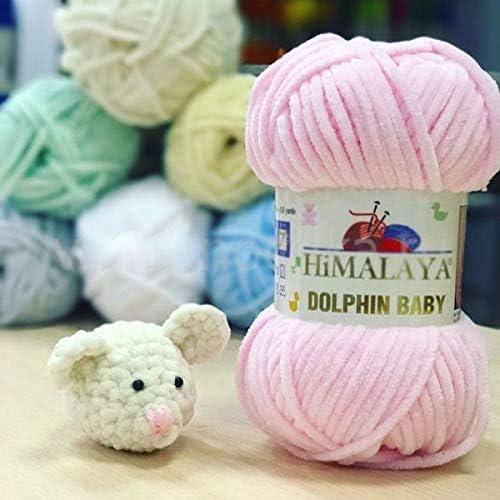 3 Knäuel Himalaya Delphin Baby Garn 395 Yards 3x100g Super Bulky Baby Blanket Garn (80331), 80331