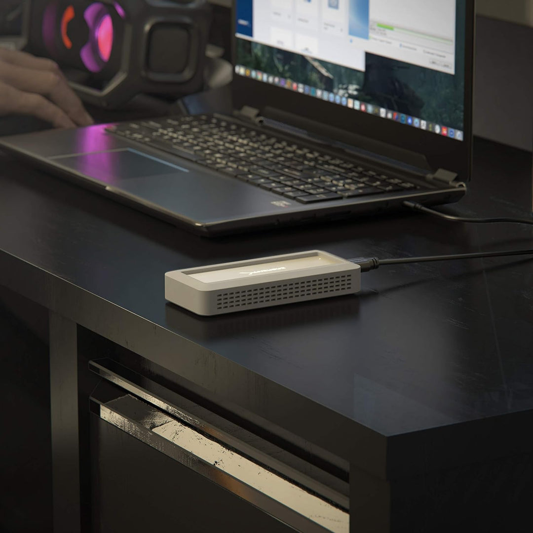 SABRENT M.2 SSD Robustes wasserdichtes Gehäuse, USB C 3.2 Gen 2 auf NVMe SSD, Aluminium Externes M2