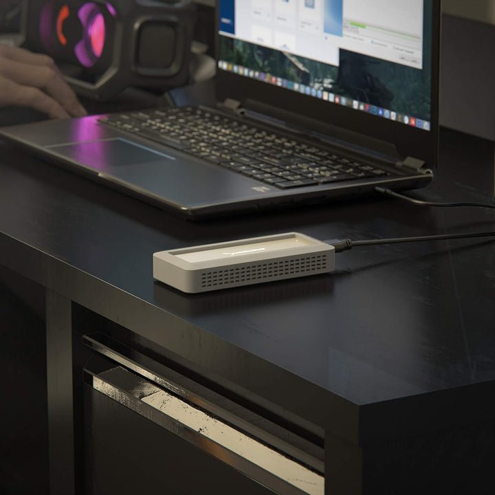 SABRENT M.2 SSD Robustes wasserdichtes Gehäuse, USB C 3.2 Gen 2 auf NVMe SSD, Aluminium Externes M2