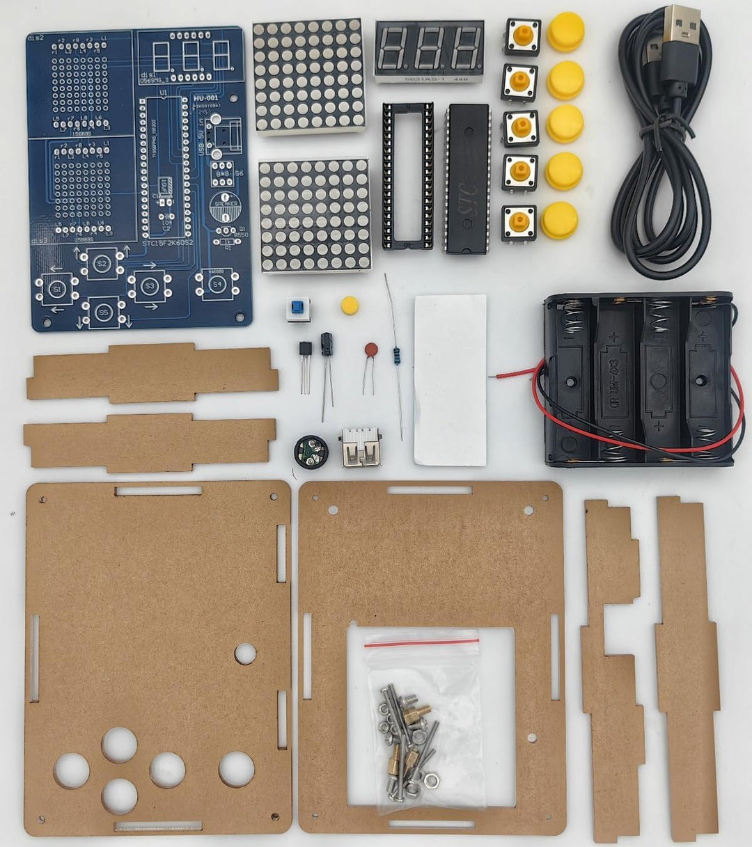 DIY Spielekonsole Löten Bausatz, Elektronik Lötübungsset, DIY Handheld Spielkonsole, Lötbausätze mit